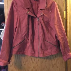 Loft red biker jacket